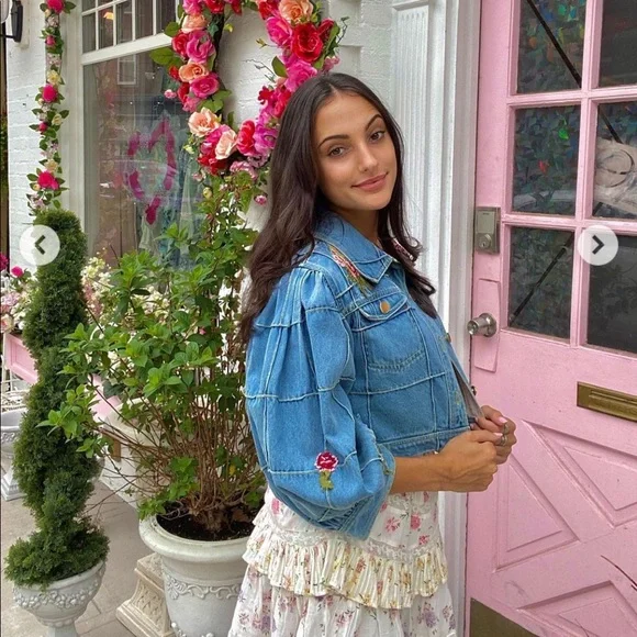 LOVESHACKFANCY DENIM JACKET - Picture 3 of 12